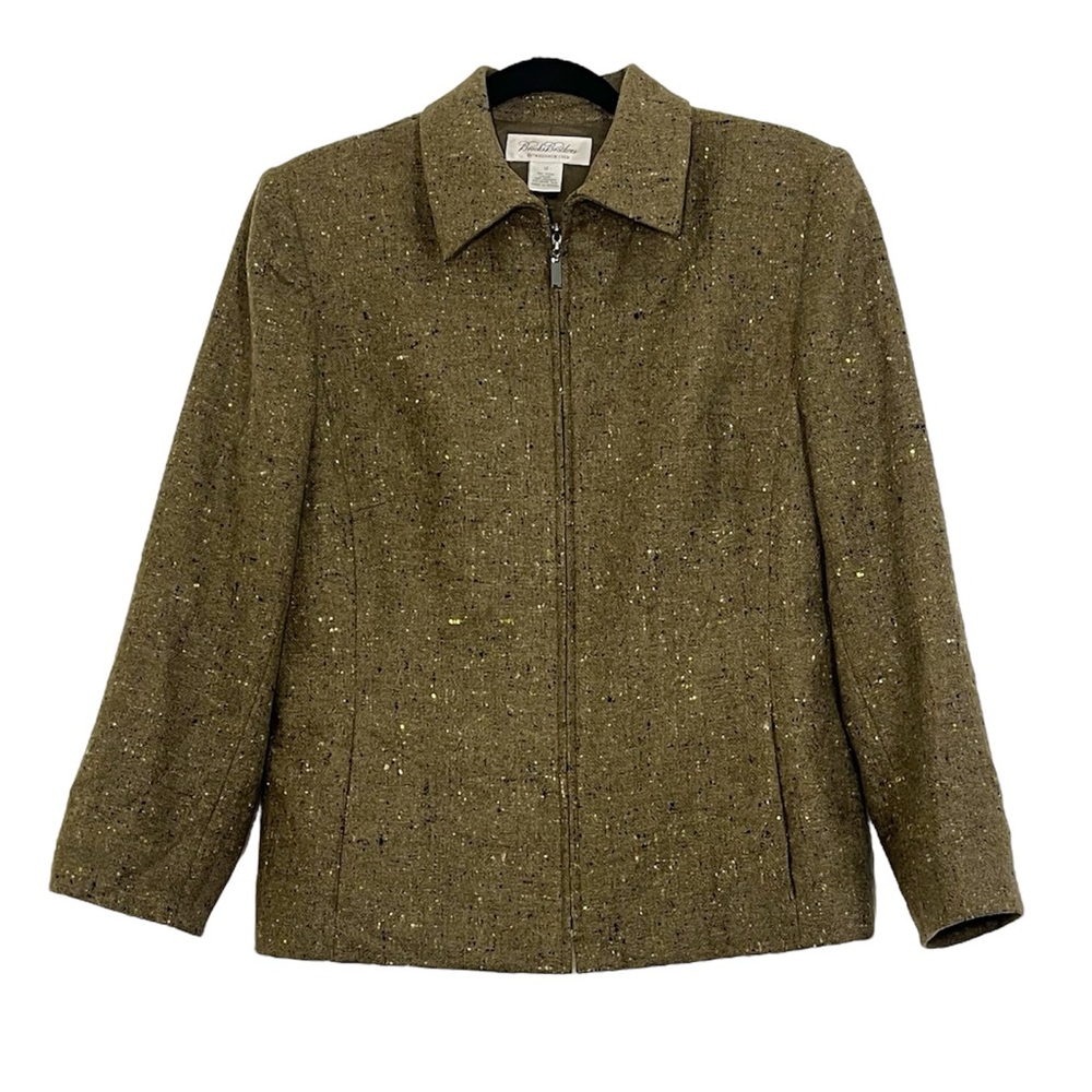 Brooks Brothers Green Wool Blazer Size 12